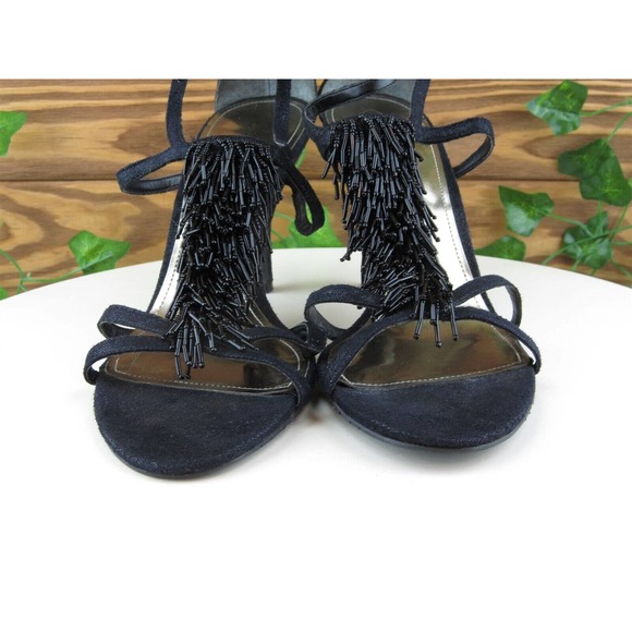 Nine West Size 9 M Women Sandal Gladiator Black Synthetic Snookie - Picture 2 of 10